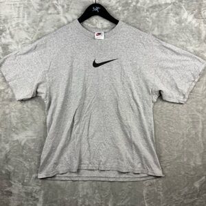 Vintage Nike Center Swoosh T Shirt Double Sided Mens Large 90s USA Boxy Retro